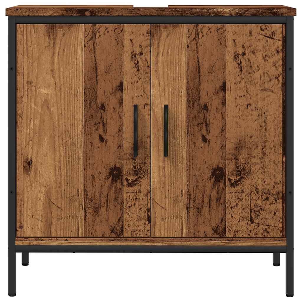 Ντουλάπι νιπτήρα Παλιό ξύλο 60x30x60 cm Κατασκευασμένο ξύλο