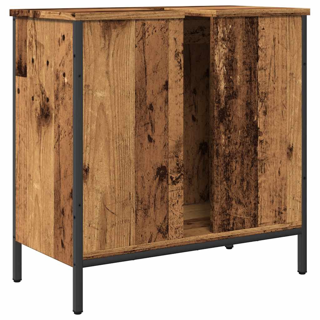 Ντουλάπι νιπτήρα Παλιό ξύλο 60x30x60 cm Κατασκευασμένο ξύλο