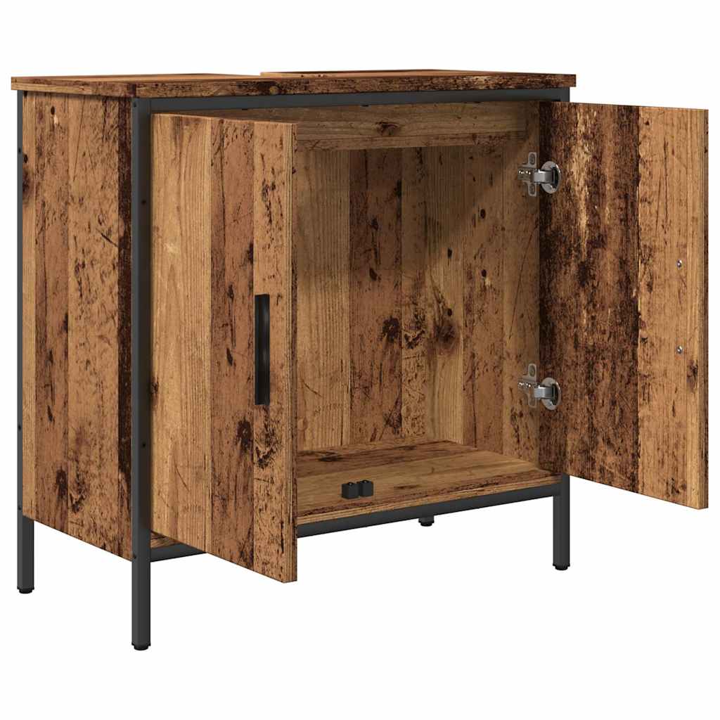 Ντουλάπι νιπτήρα Παλιό ξύλο 60x30x60 cm Κατασκευασμένο ξύλο