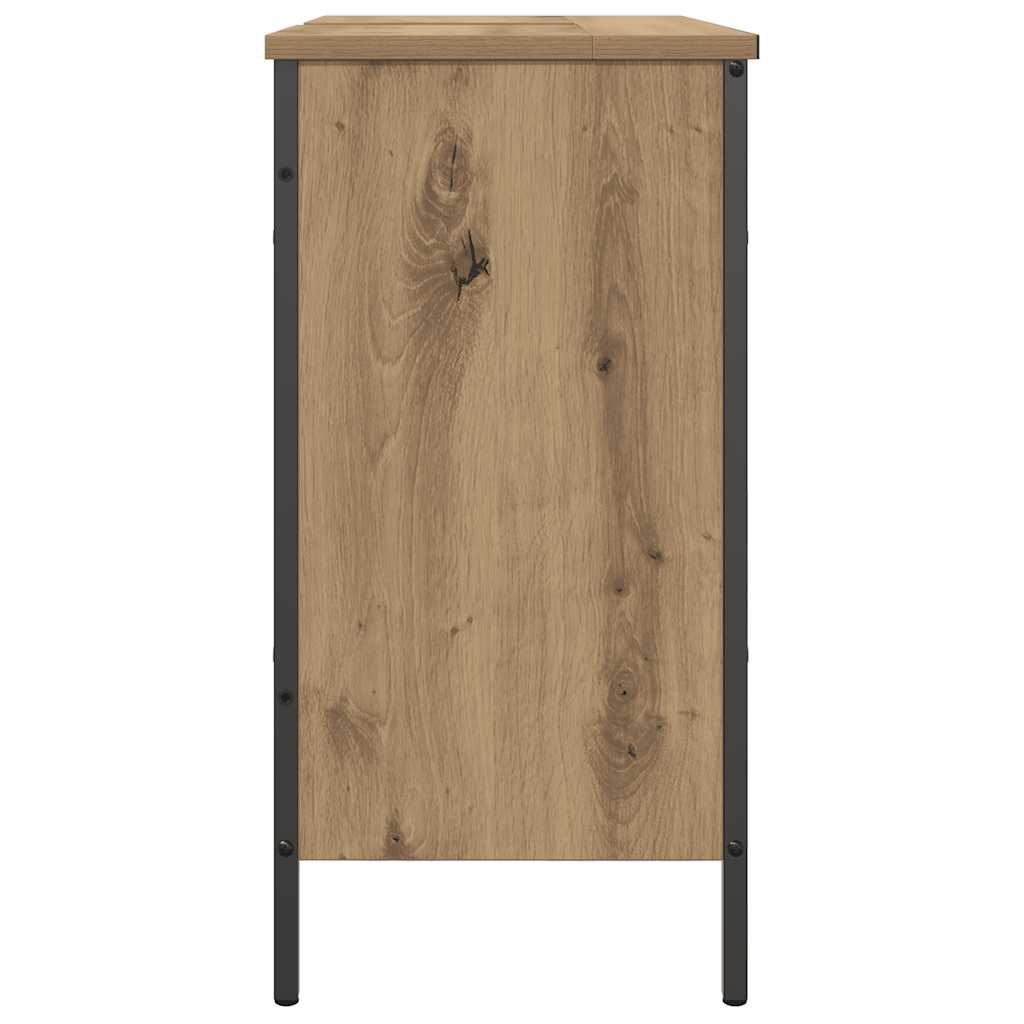 Ντουλάπι Νιπτήρα Αρτισιανή Δρυς 60x30x60 εκ. Επεξ. Ξύλο