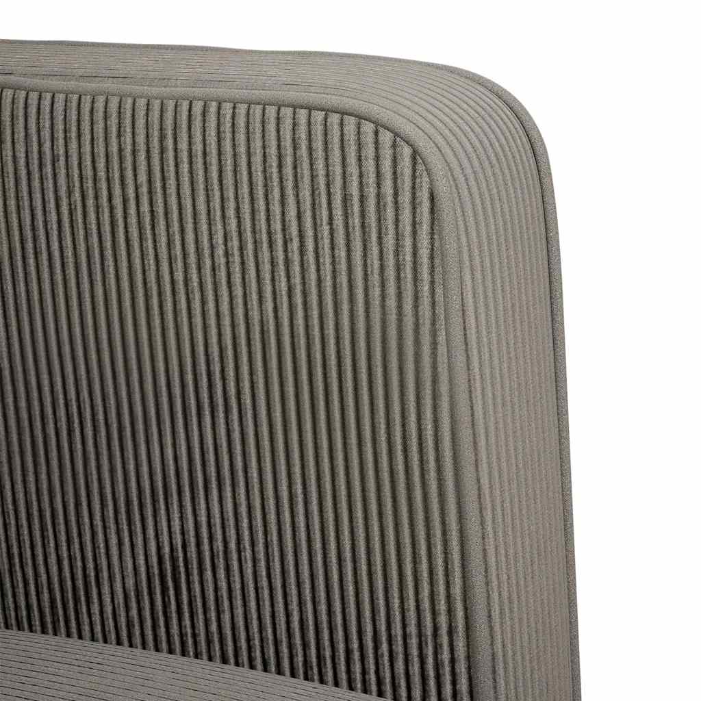 καναπές Loveseat ανοιχτό γκρι 109 cm Corduroy ύφασμα