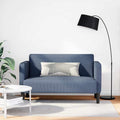 Καναπές Loveseat Μπλε 109 εκ. ύφασμα Corduroy