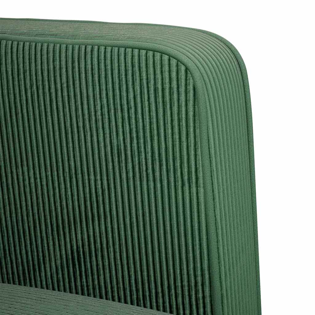 Καναπές Loveseat Σκούρο Πράσινο 109 εκ. ύφασμα Corduroy