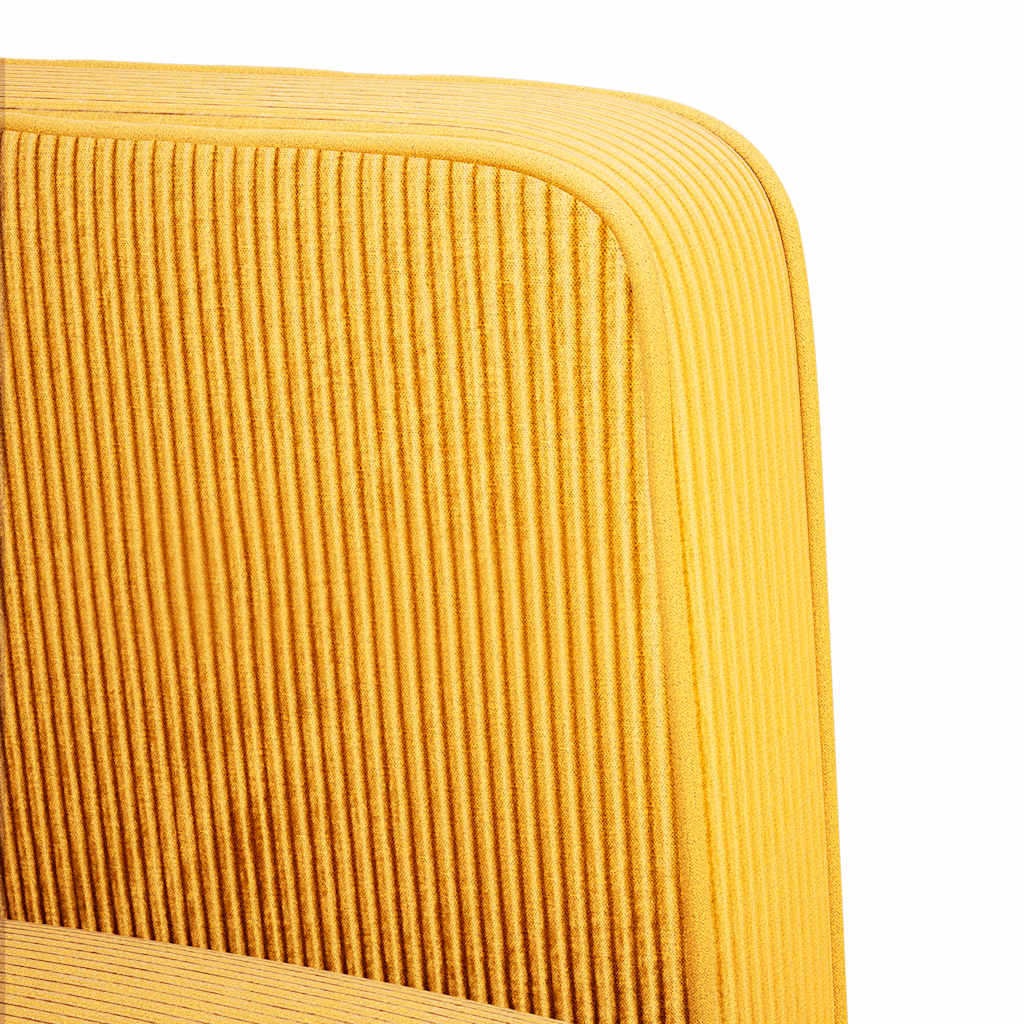 Καναπές Loveseat Αν. κίτρινο 109 εκ. ύφασμα Corduroy