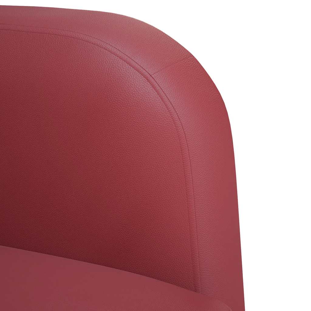 Καναπές Loveseat Μπορντό 110 εκ. Συνθετικό δέρμα