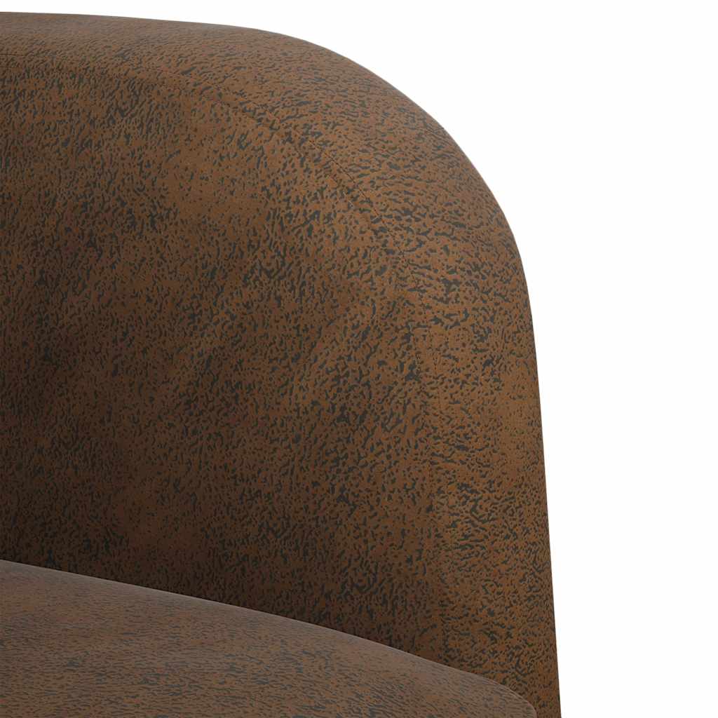 Καναπές Loveseat Καφέ 110 εκ. Συνθετικό δέρμα