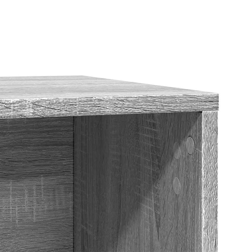 Τουαλέτα Γάτας Περίφραξη Γκρι Sonoma 60x40x40εκ Επεξεργασμ Ξύλο
