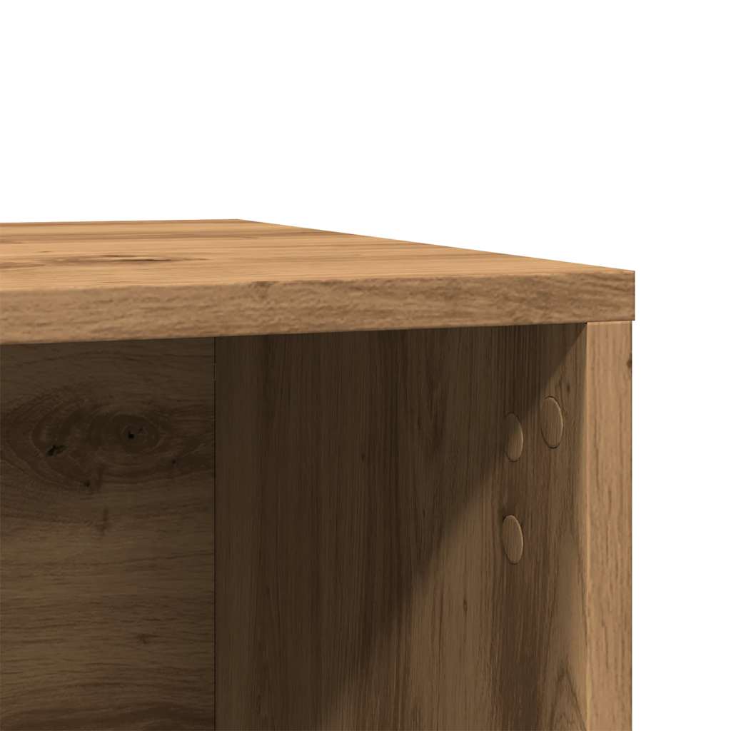 Τουαλέτα Γάτας Περίφραξη Αρτισιανή Δρυς 60x40x40εκ Επεξ. Ξύλο