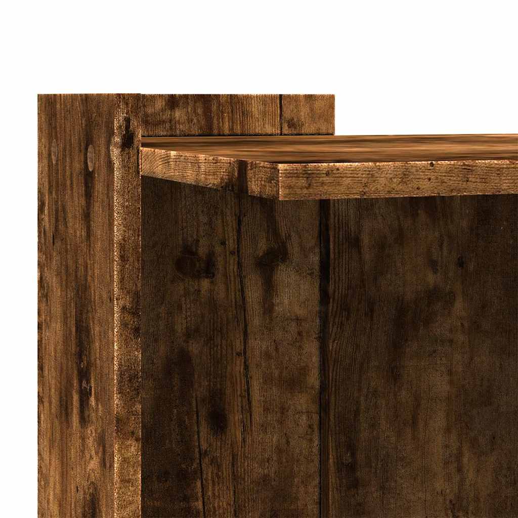 Τουαλέτα Γάτας Περίφραξη Καπνιστή Δρυς 42x42x51εκ Επεξ. Ξύλο