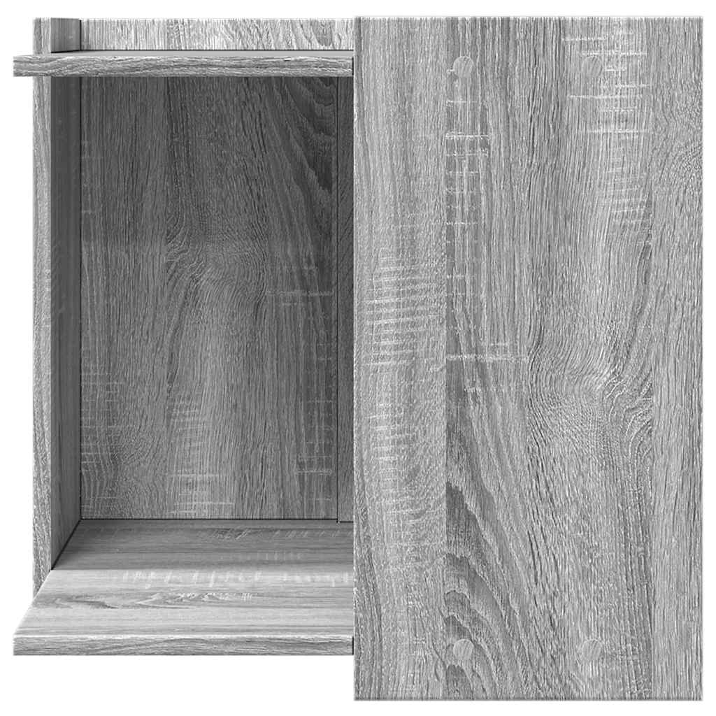 Τουαλέτα Γάτας Περίφραξη Γκρι Sonoma 53x53x51εκ Επεξεργασμ Ξύλο