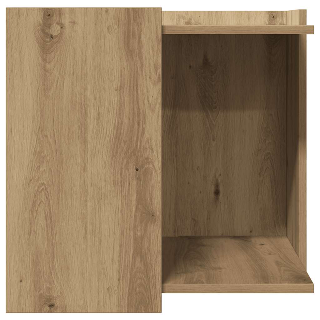 Τουαλέτα Γάτας Περίφραξη Αρτισιανή Δρυς 53x53x51 εκ Επεξ. Ξύλο