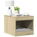 Τουαλέτα Γάτας Περίφραξη Sonoma Δρυς 47x59x42εκ Επεξεργασμ Ξύλο