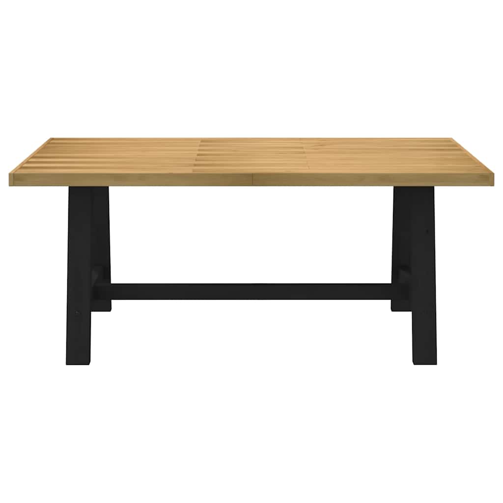 Τραπεζαρία NOAIN με Πόδια σε Σχήμα Α 180x90x75 εκ. από Μασίφ Ξύλο Πεύκου