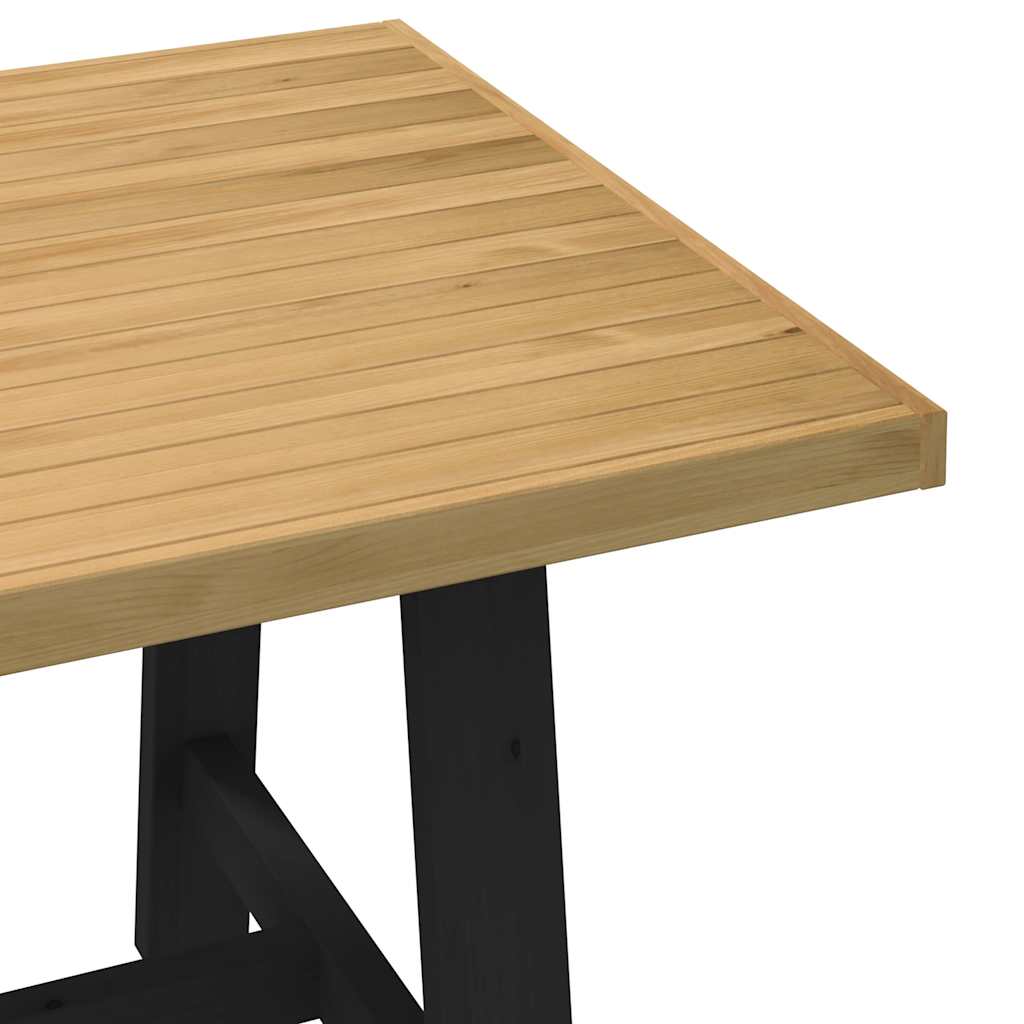 Τραπεζαρία NOAIN με Πόδια σε Σχήμα Α 180x90x75 εκ. από Μασίφ Ξύλο Πεύκου