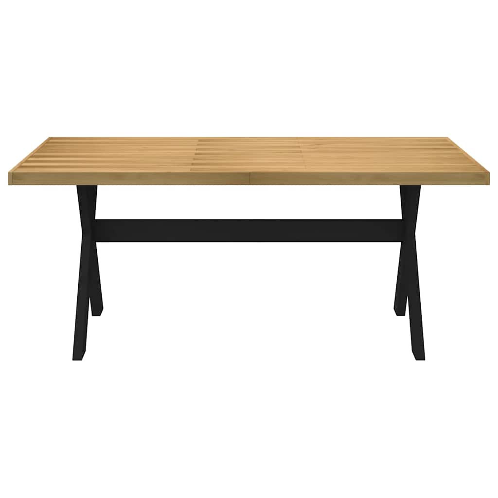 Τραπεζαρία NOAIN με Πόδια σε Σχήμα Χ 180x90x75 εκ. από Μασίφ Ξύλο Πεύκου