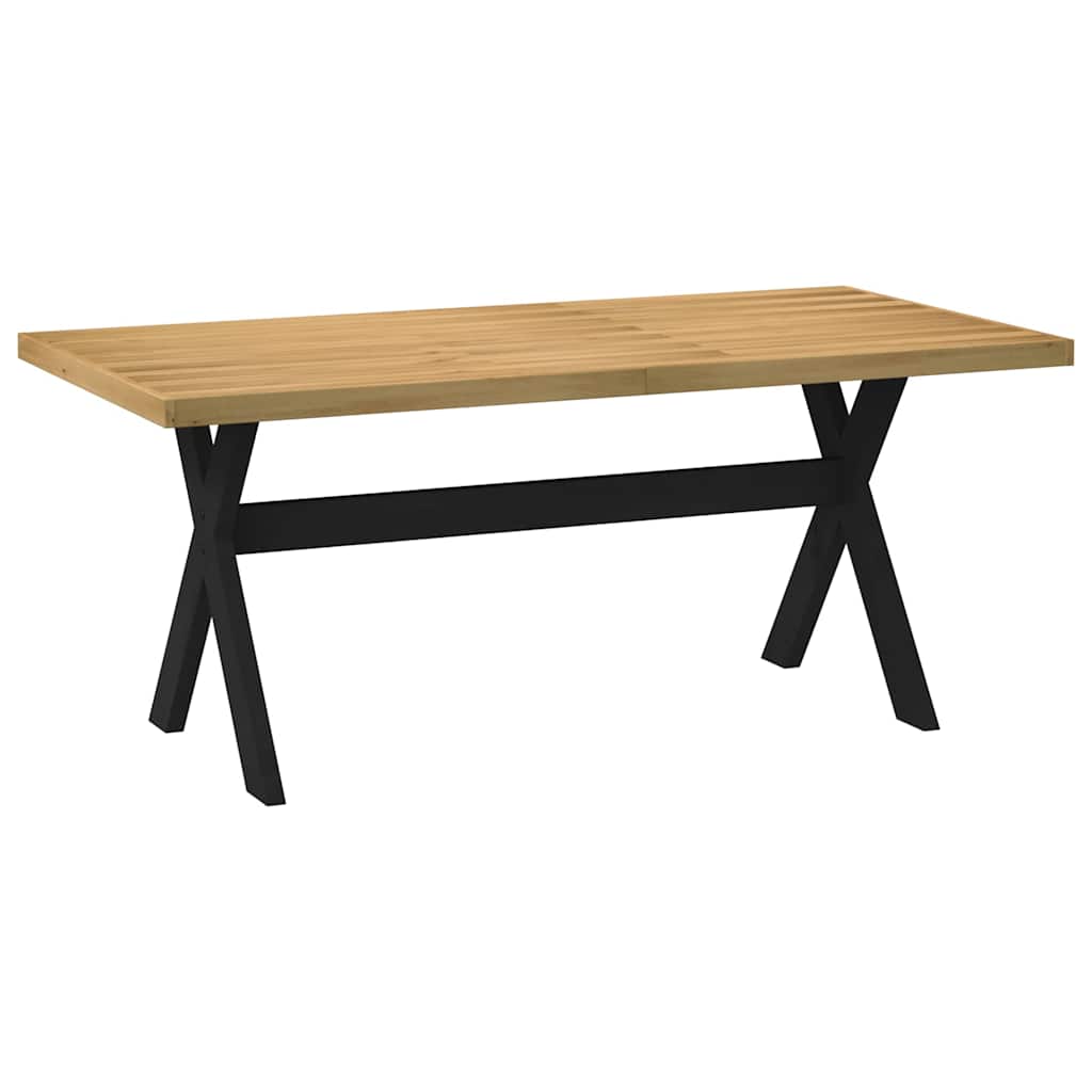 Τραπεζαρία NOAIN με Πόδια σε Σχήμα Χ 180x90x75 εκ. από Μασίφ Ξύλο Πεύκου
