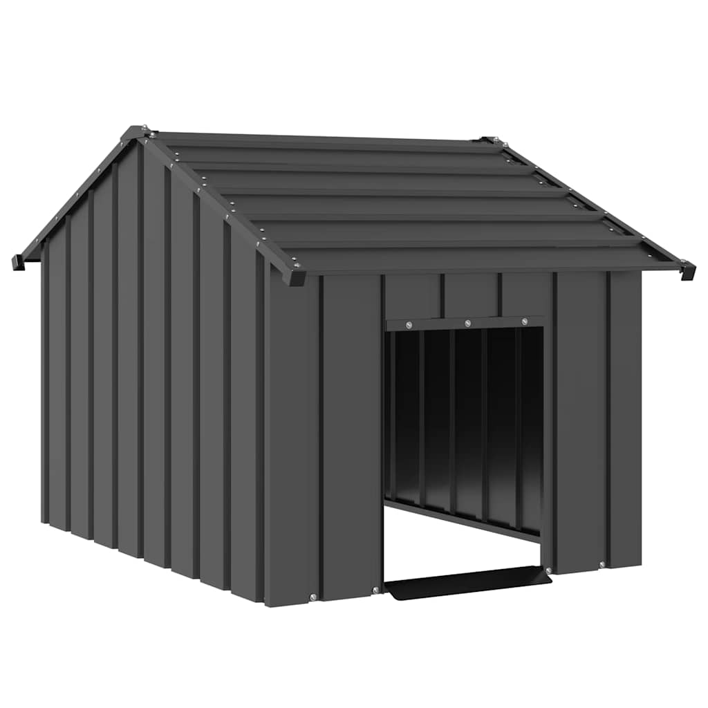 Σπιτάκι σκύλου με οροφή 83x130x85 cm Γαλβανισμένος χάλυβας