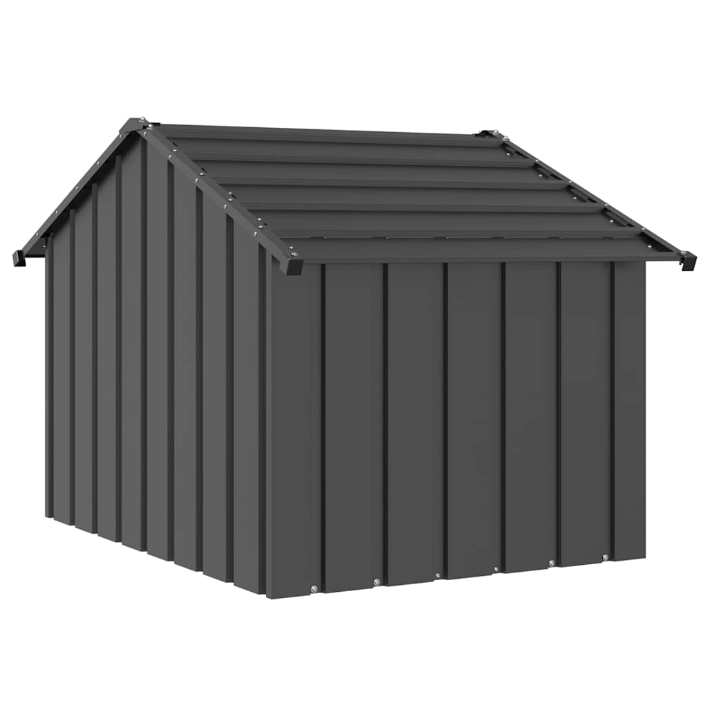 Σπιτάκι σκύλου με οροφή 83x130x85 cm Γαλβανισμένος χάλυβας
