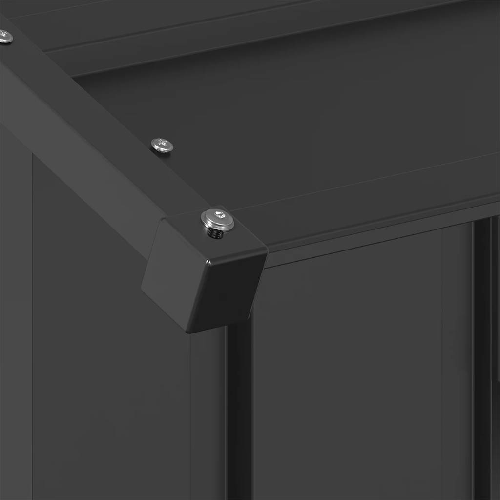 Σπιτάκι σκύλου με οροφή 83x130x85 cm Γαλβανισμένος χάλυβας