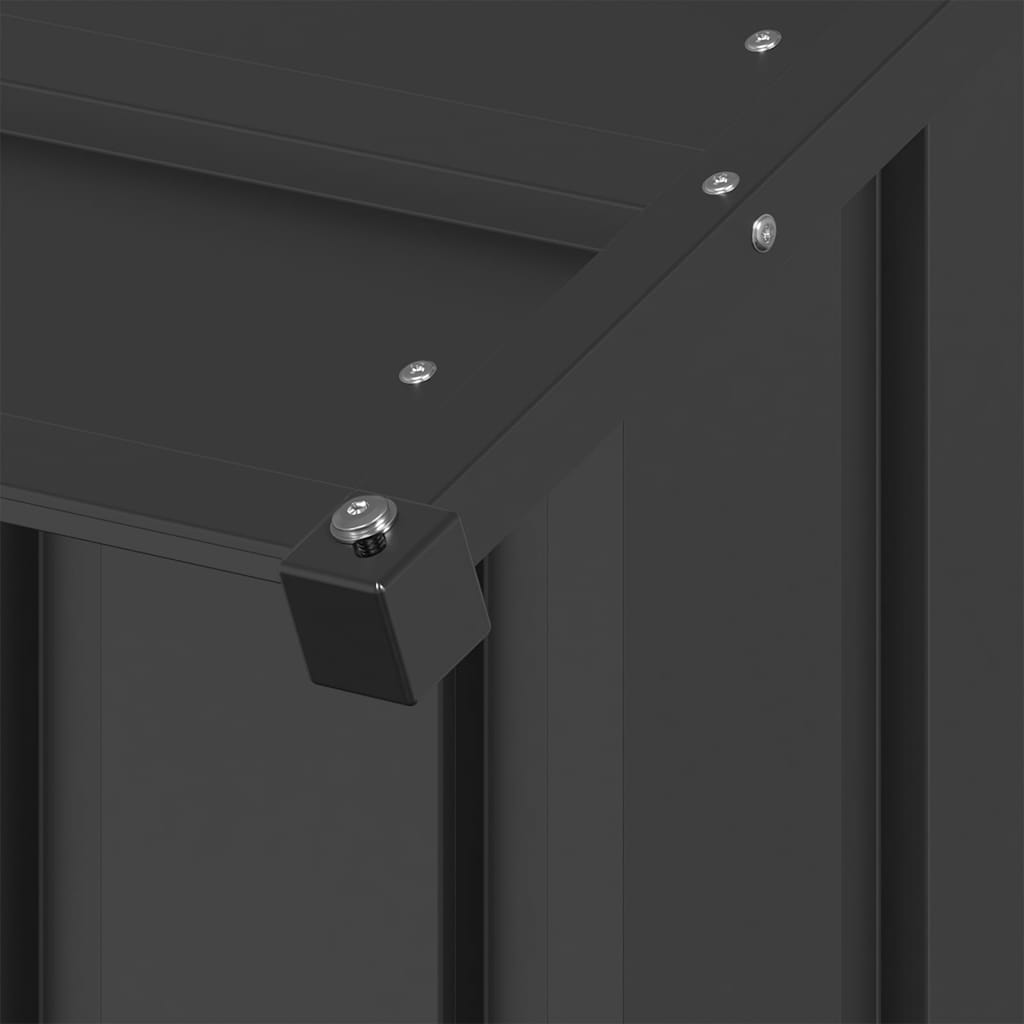 Σπιτάκι σκύλου με οροφή 131x101x102 cm Γαλβανισμένος χάλυβας