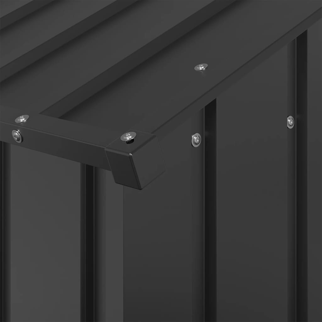 Σπιτάκι σκύλου με οροφή 114x202x101 cm Γαλβανισμένος χάλυβας