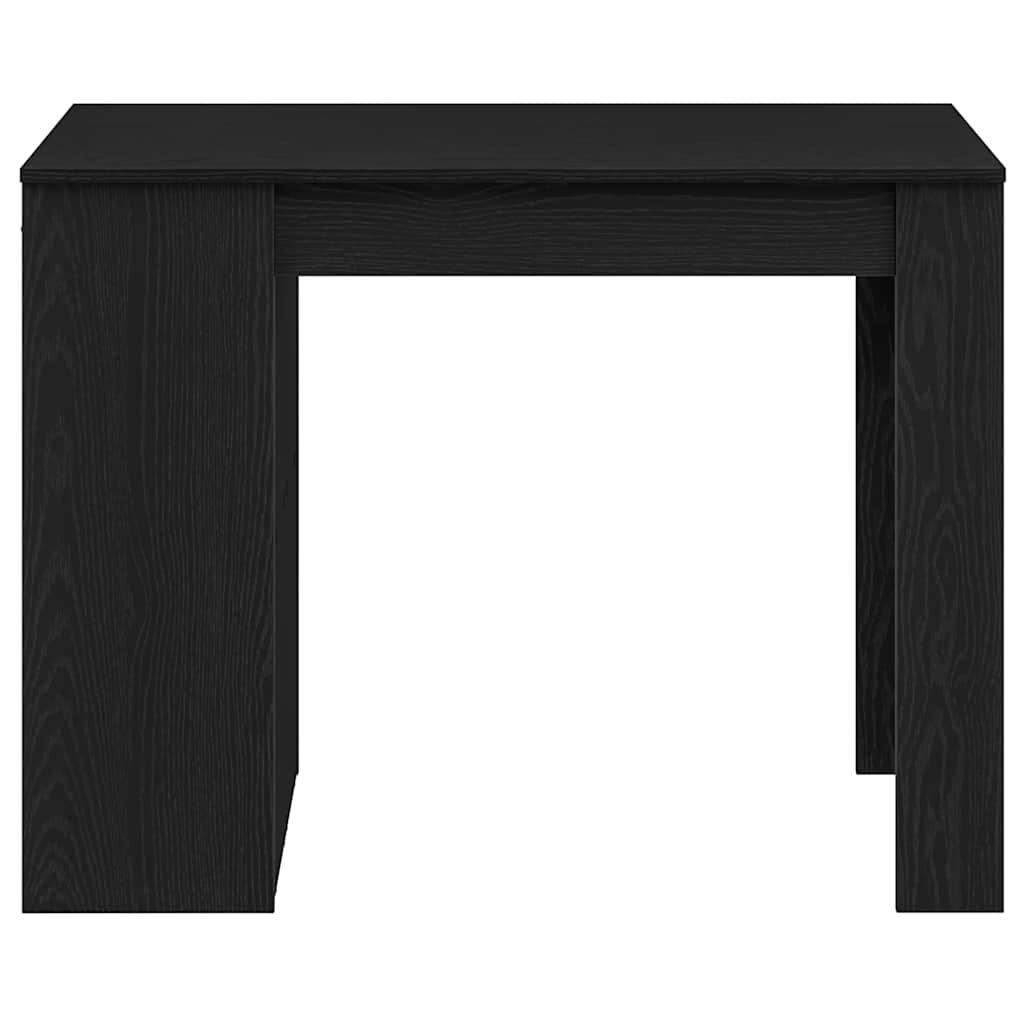 Γραφείο με Συρτάρι και Ράφι Μαύρη Δρυ 102x62x77,5 cm