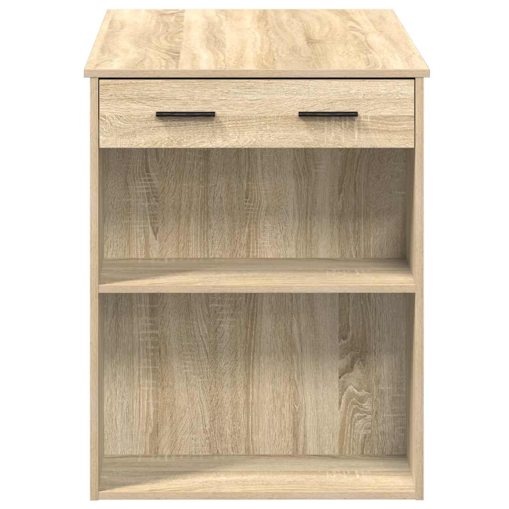 Γραφείο με συρτάρι και ράφι Δρυς sonoma 102x62x77,5 cm