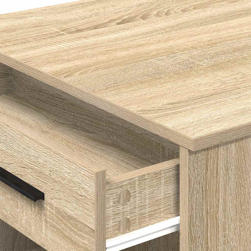 Γραφείο με συρτάρι και ράφι Δρυς sonoma 102x62x77,5 cm