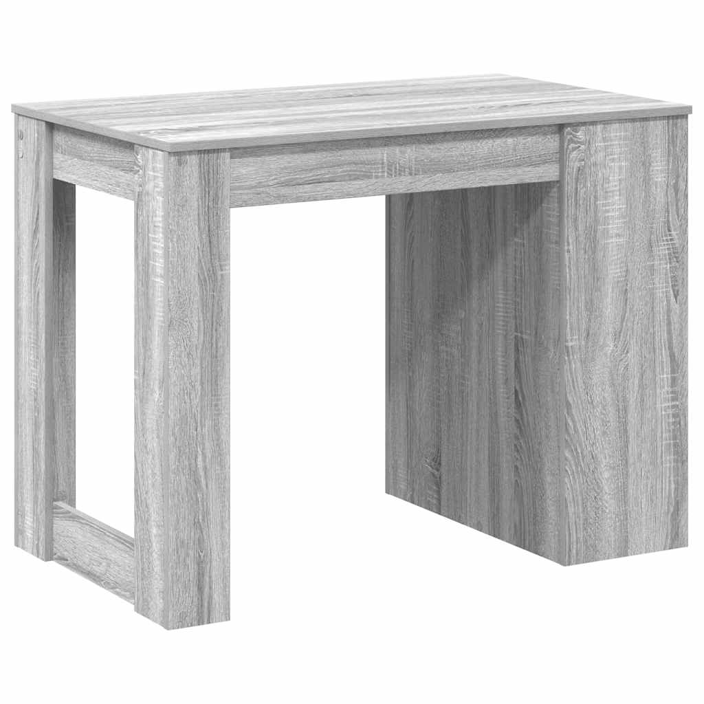 Γραφείο με συρτάρι και ράφι Γκρι Sonoma 102x62x77,5 εκ.