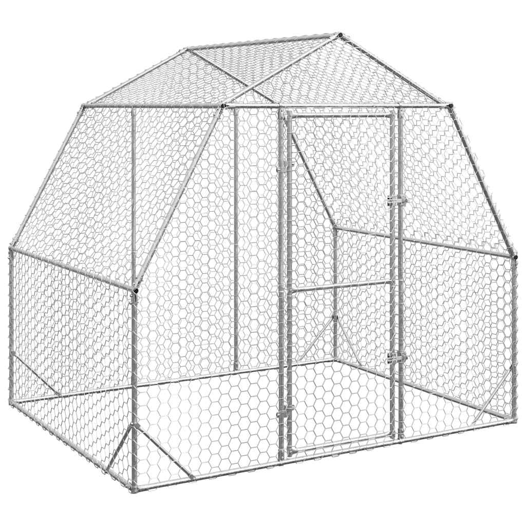 Chicken Run 2,5x2x2,25 m Γαλβανισμένος χάλυβας