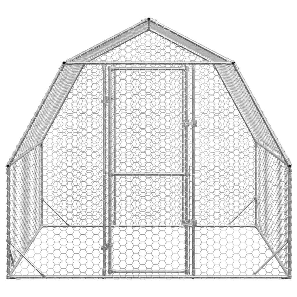Chicken Run 2,5x2x2,25 m Γαλβανισμένος χάλυβας