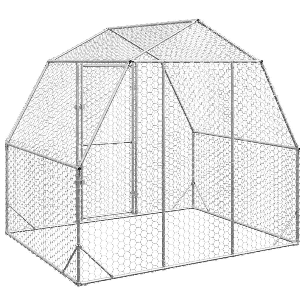 Chicken Run 2,5x2x2,25 m Γαλβανισμένος χάλυβας
