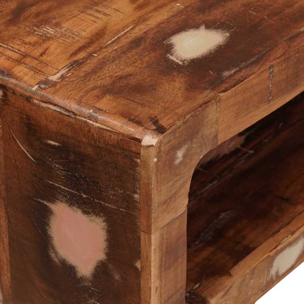 Τραπέζι περιποίησης Καφέ 90 x 76 x 45 εκ. Στερεό Ανακτηθέν Ξύλο