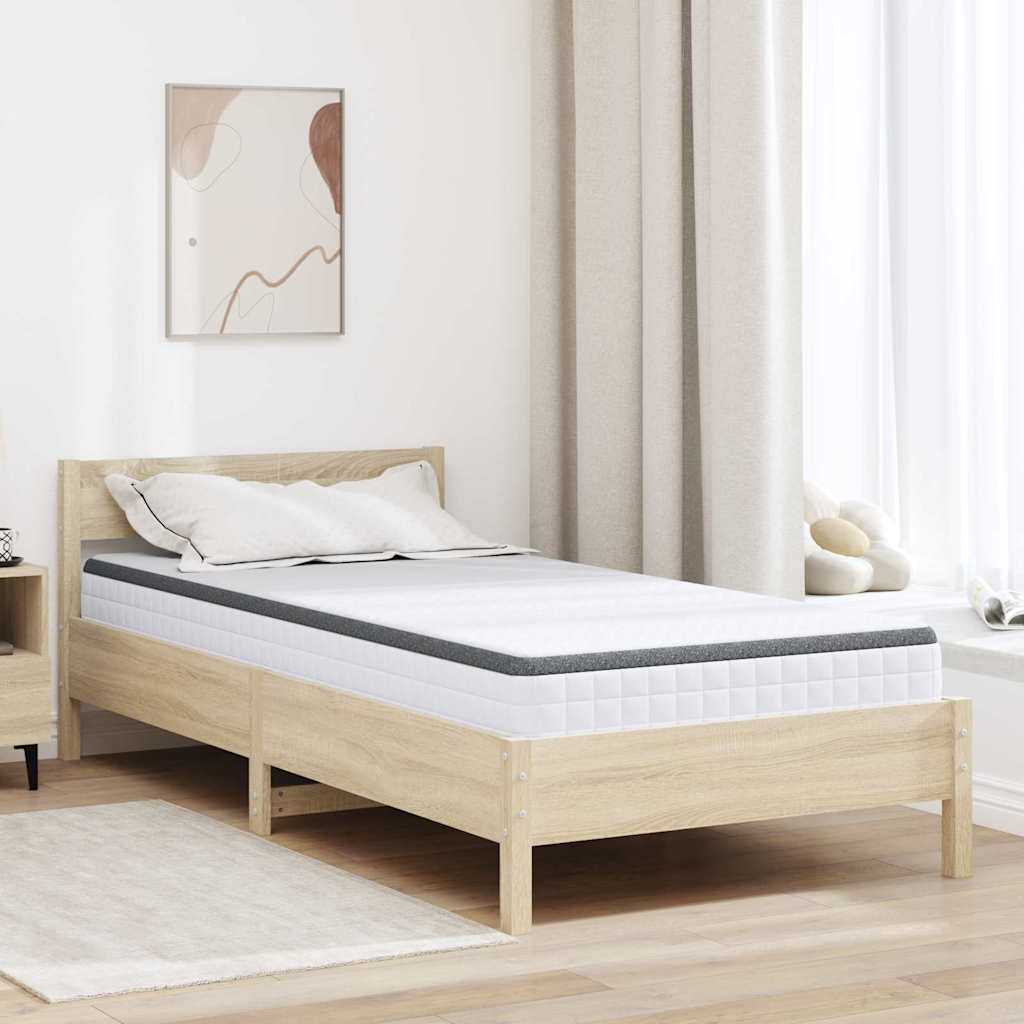 Στρώμα Μέτρια μαλακό 90 x 190 cm Λευκό και Γκρι