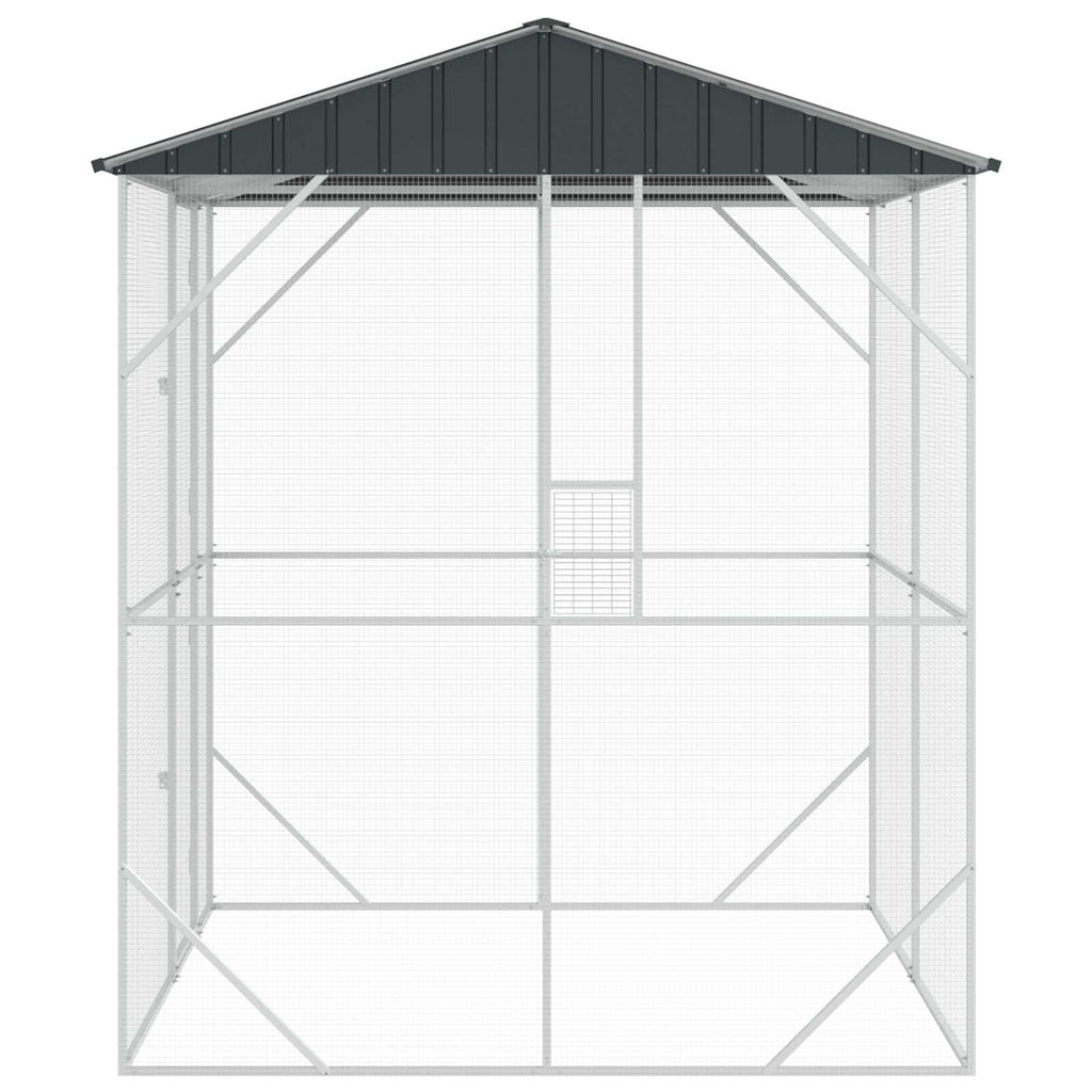 Κλουβί Πουλιών Ανθρακί 215 x 208 x 247 εκ