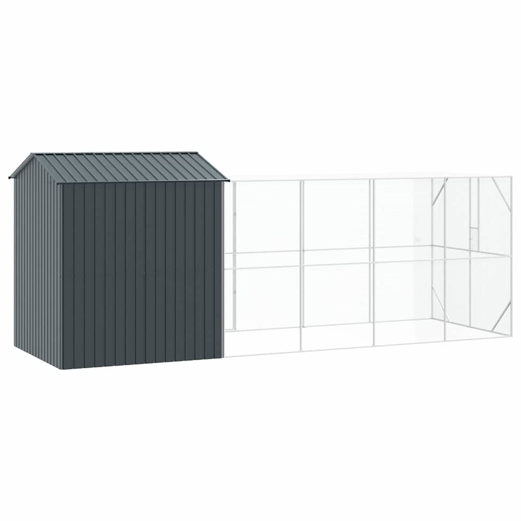 Κλουβί Πουλιών Ανθρακί 621 x 208 x 247 εκ Επικαλυμμένος Χάλυβας