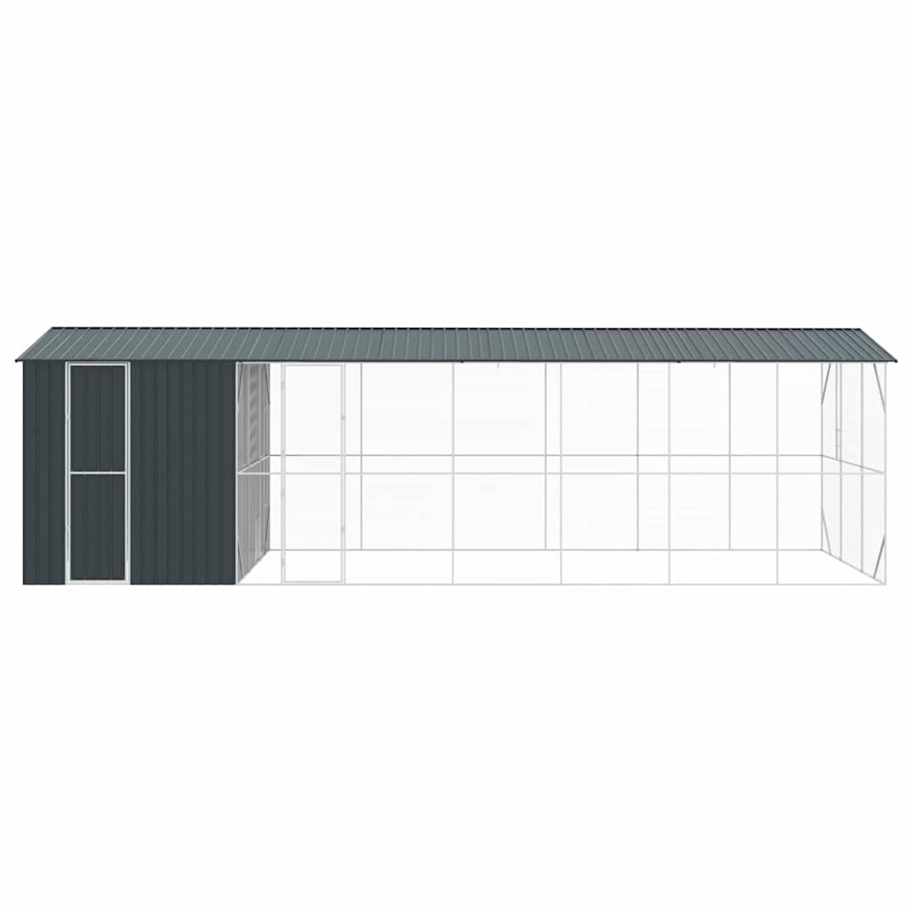 Κλουβί Πουλιών Ανθρακί 860 x 310 x 247 εκ Επικαλυμμένος Χάλυβας