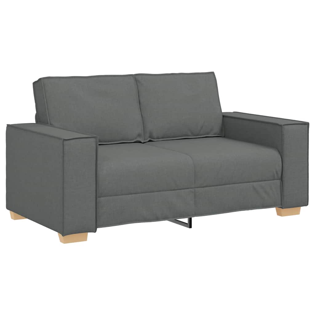 Διθέσιος Καναπές Σκούρο Γκρι 160x78x84 εκ. Υφασμάτινος