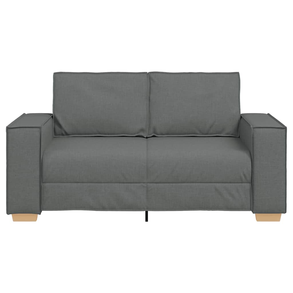Διθέσιος Καναπές Σκούρο Γκρι 160x78x84 εκ. Υφασμάτινος