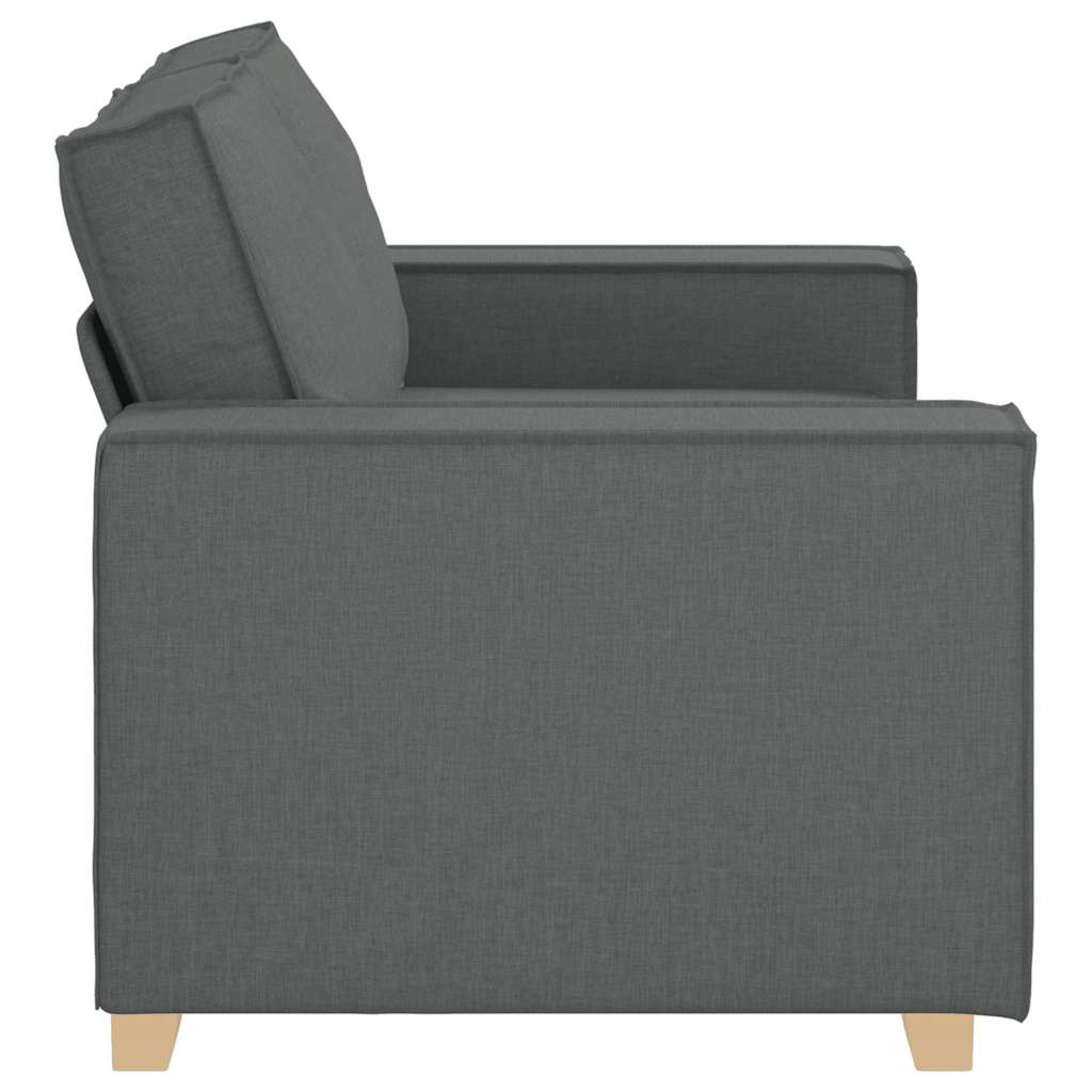 Διθέσιος Καναπές Σκούρο Γκρι 160x78x84 εκ. Υφασμάτινος