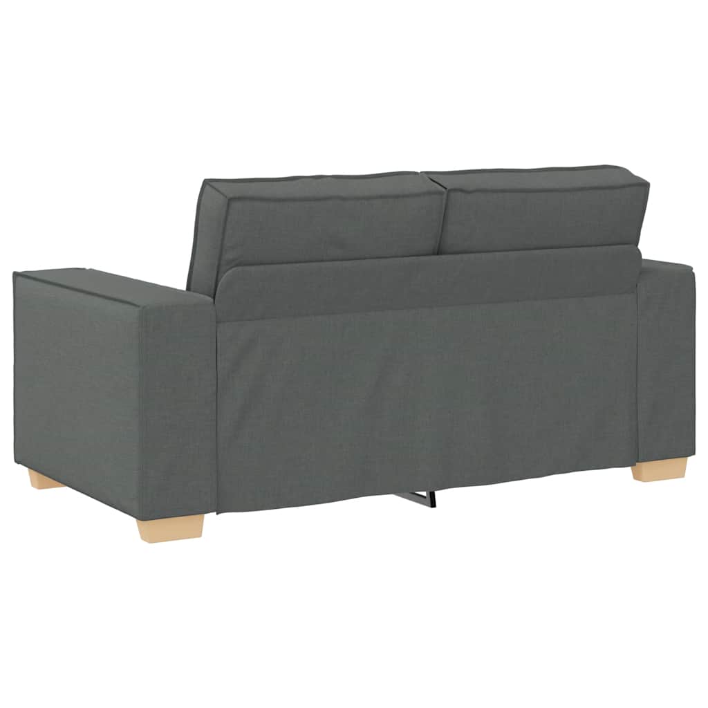 Διθέσιος Καναπές Σκούρο Γκρι 160x78x84 εκ. Υφασμάτινος