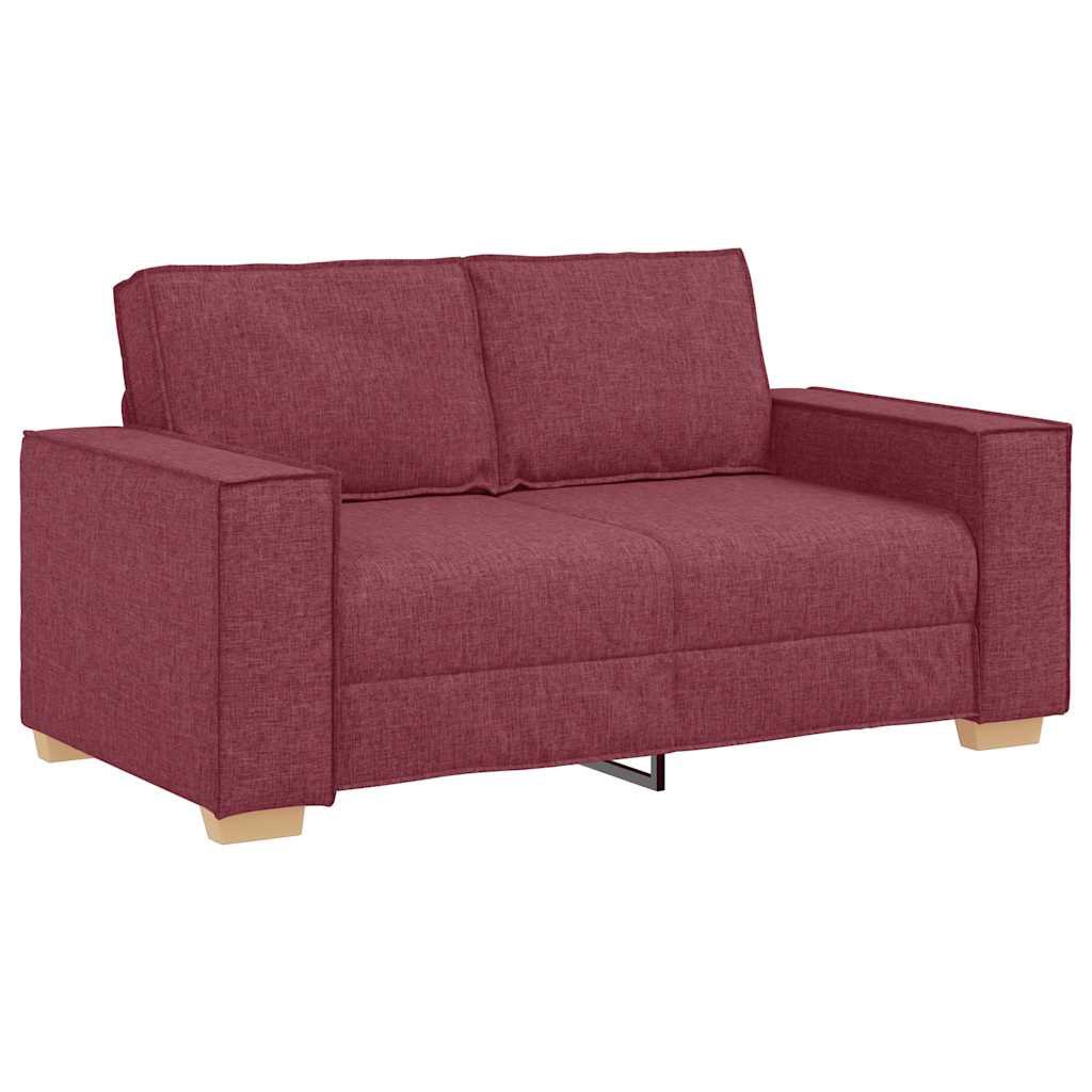 Διθέσιος Καναπές Κόκκινος 160x78x84 εκ. από Ύφασμα