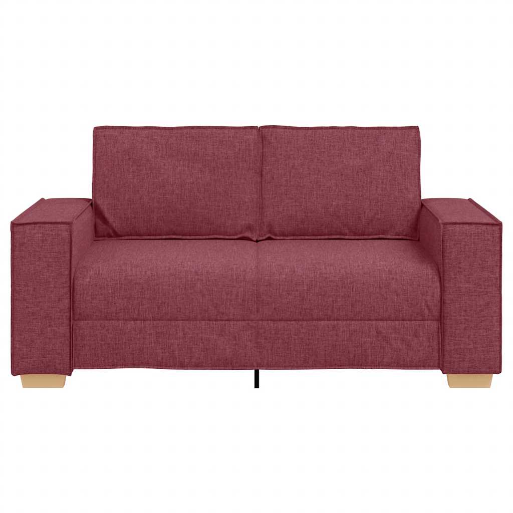 Διθέσιος Καναπές Κόκκινος 160x78x84 εκ. από Ύφασμα