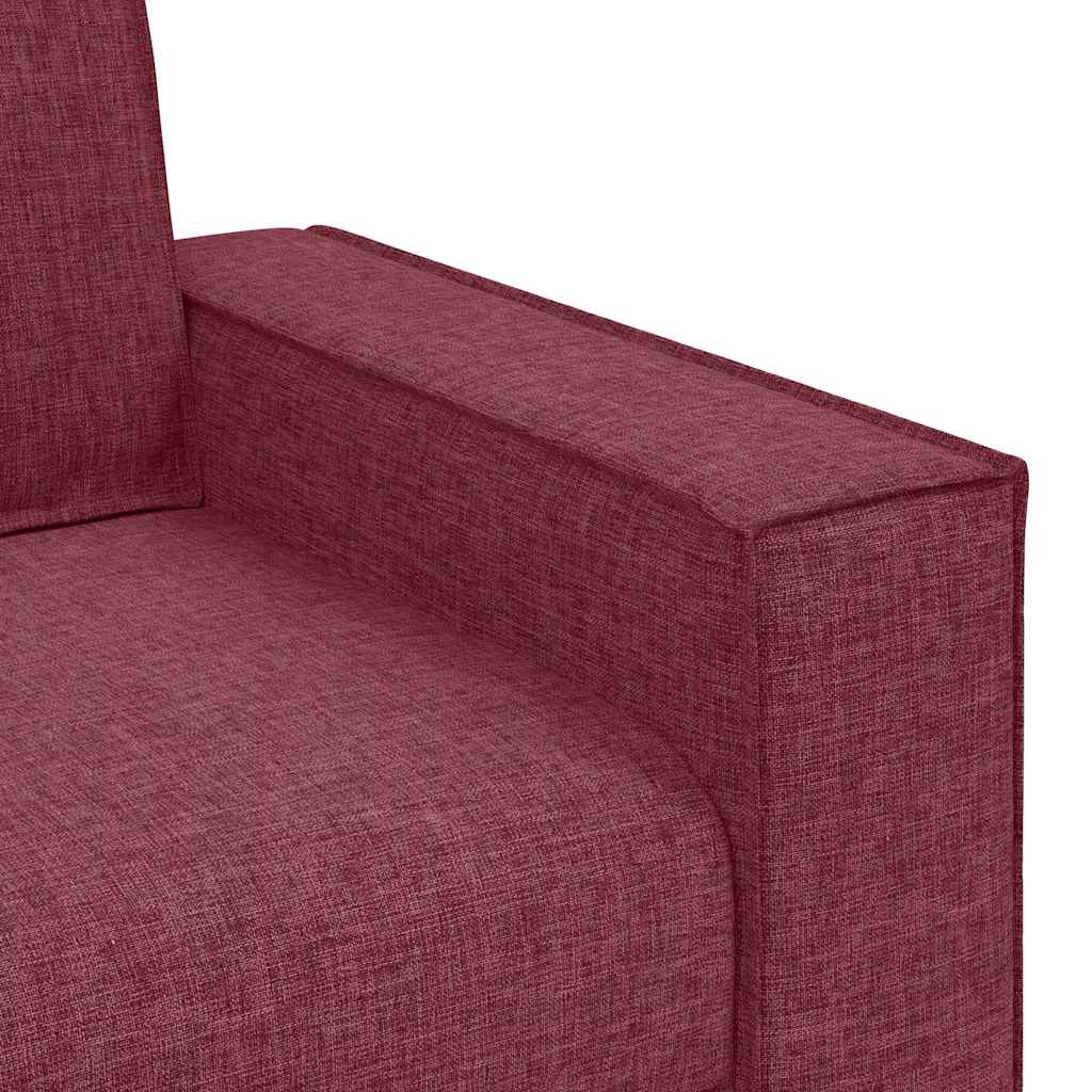Διθέσιος Καναπές Κόκκινος 160x78x84 εκ. από Ύφασμα