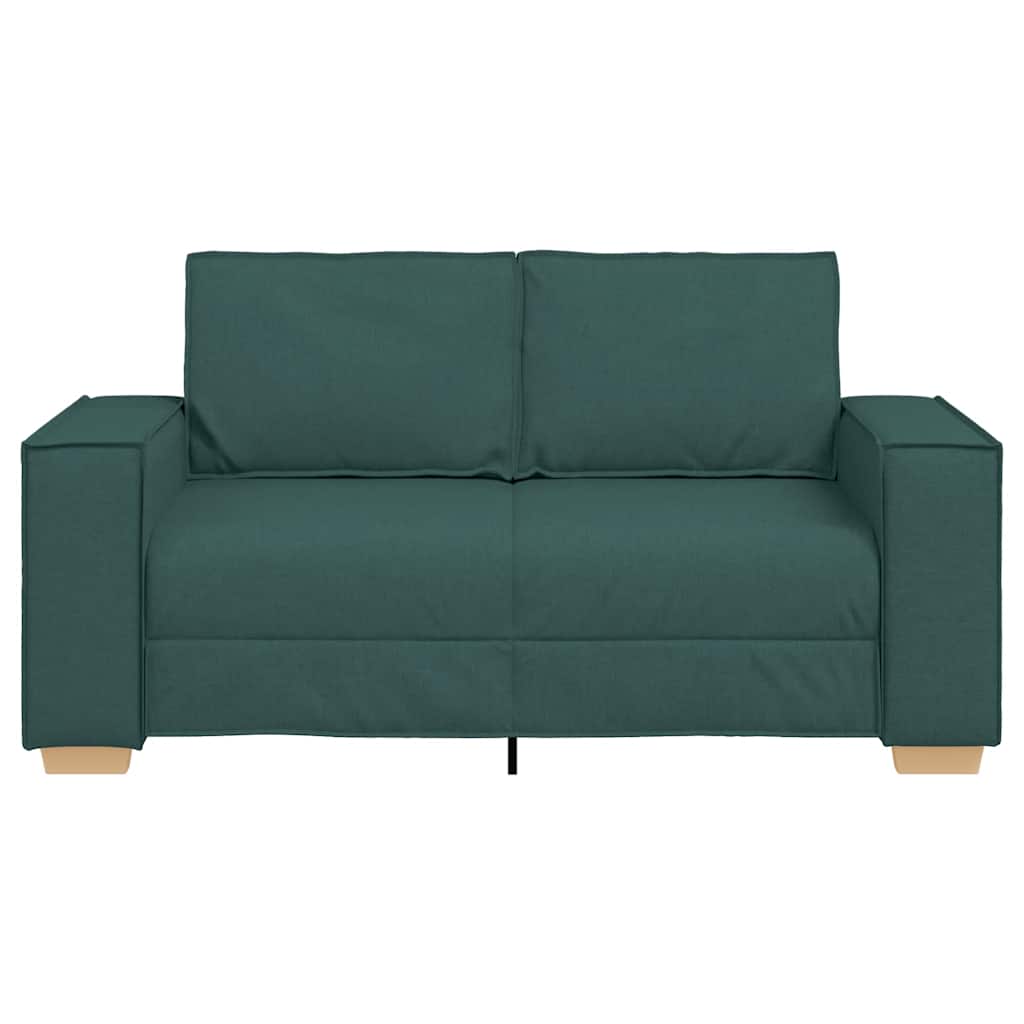 Διθέσιος Καναπές Σκούρο Πράσινο 160x78x84 εκ. Ύφασμα