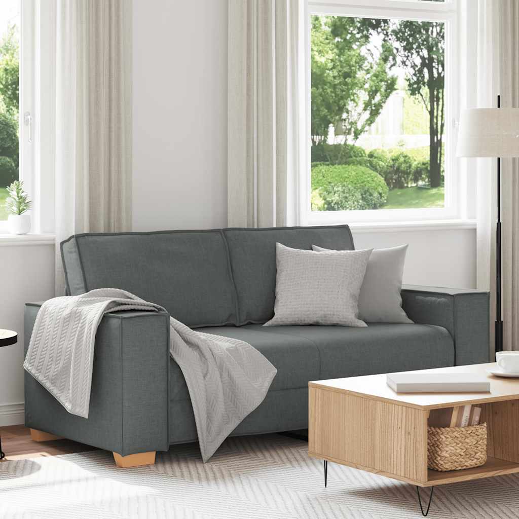 Διθέσιος Καναπές Σκούρο Γκρι 180x78x84 εκ. Υφασμάτινος