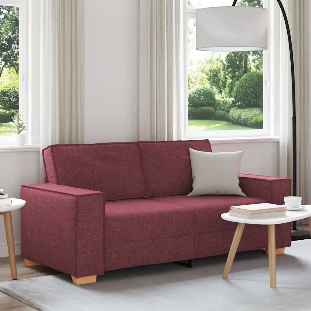 Διθέσιος Καναπές Κόκκινος 180x78x84 εκ. από Ύφασμα