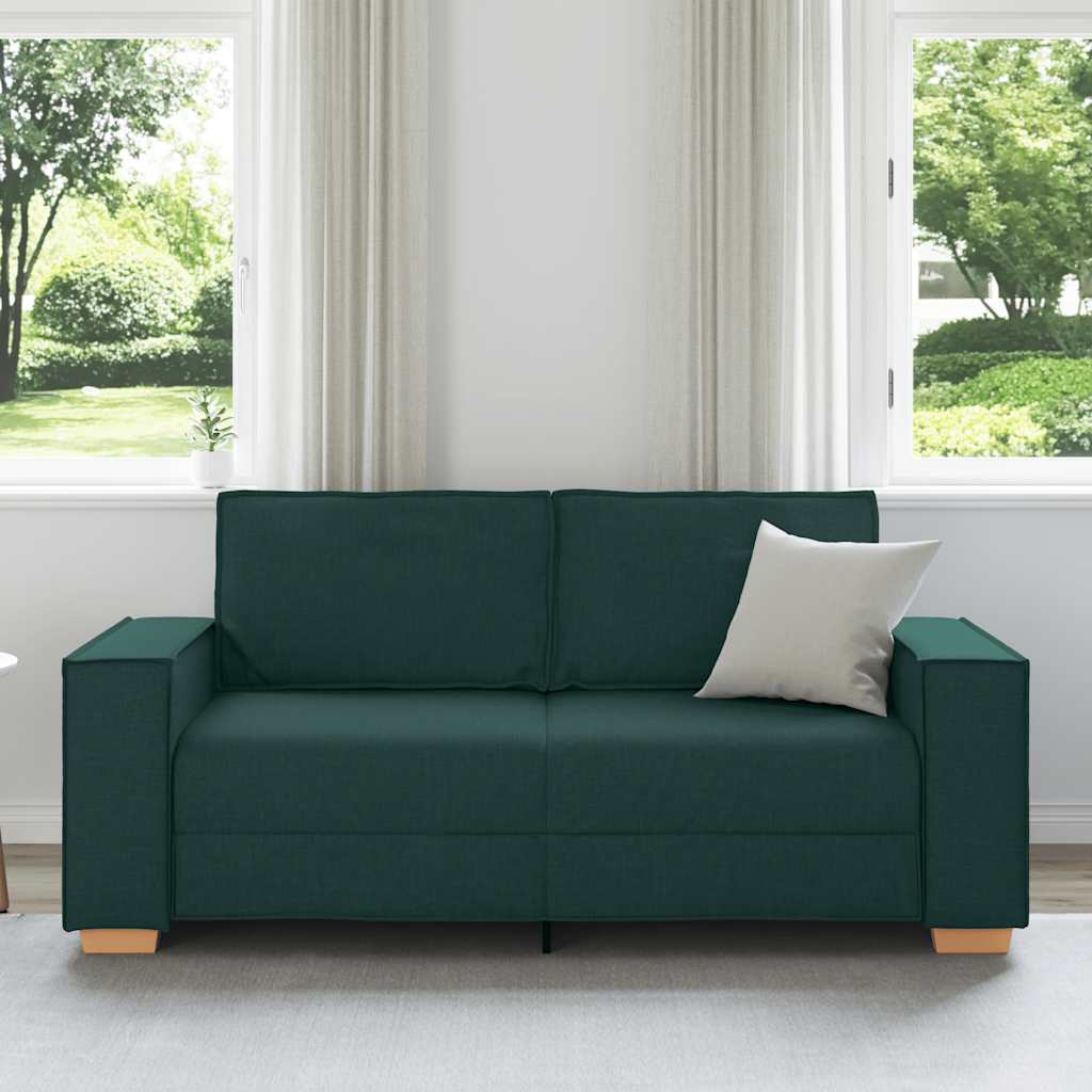 Διθέσιος Καναπές Σκούρο Πράσινο 180x78x84 εκ. Ύφασμα