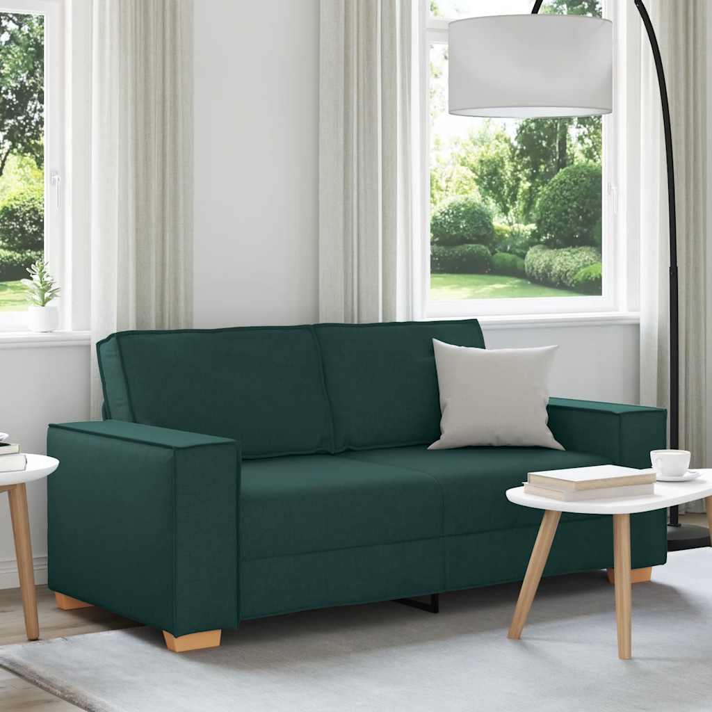 Διθέσιος Καναπές Σκούρο Πράσινο 180x78x84 εκ. Ύφασμα