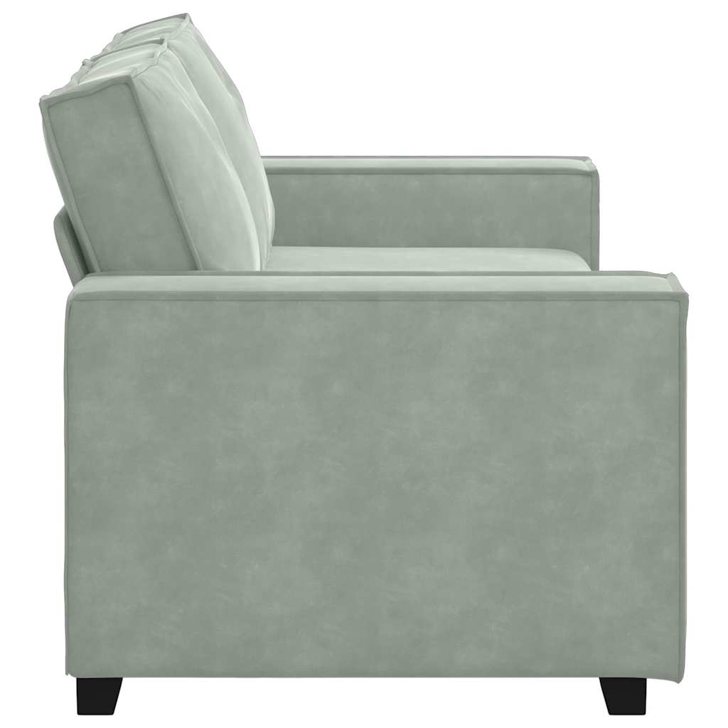 Διθέσιος Καναπές Ανοιχτό Γκρι 180x78x84 εκ. Βελούδο